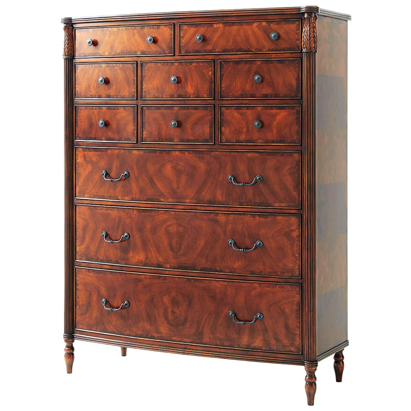 Federal Mahogany Tall Gentleman's Chest