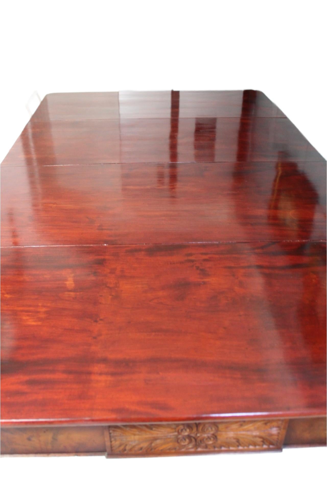 XIXe siècle Table à manger cubaine du Massachusetts fédéral en vente