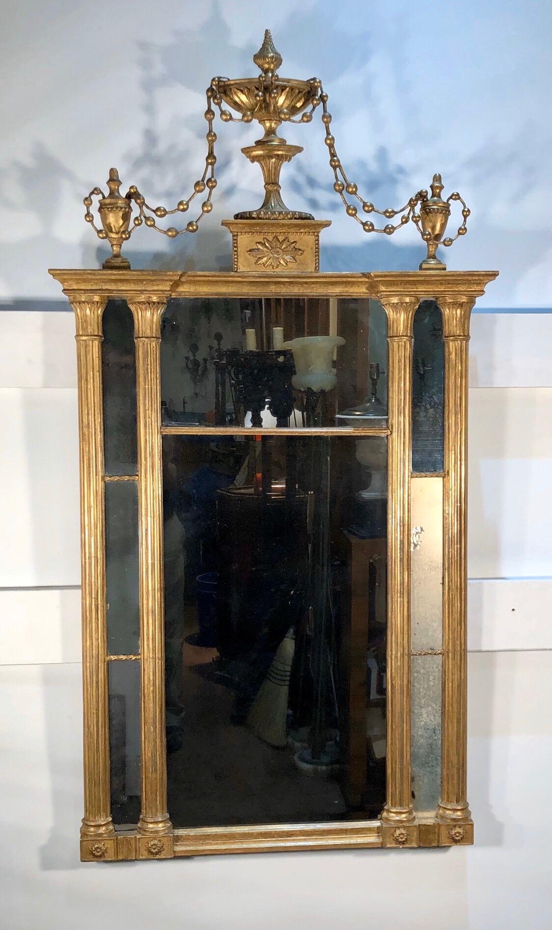 Federal New York Pier Mirror, Late 18th Century For Sale 6