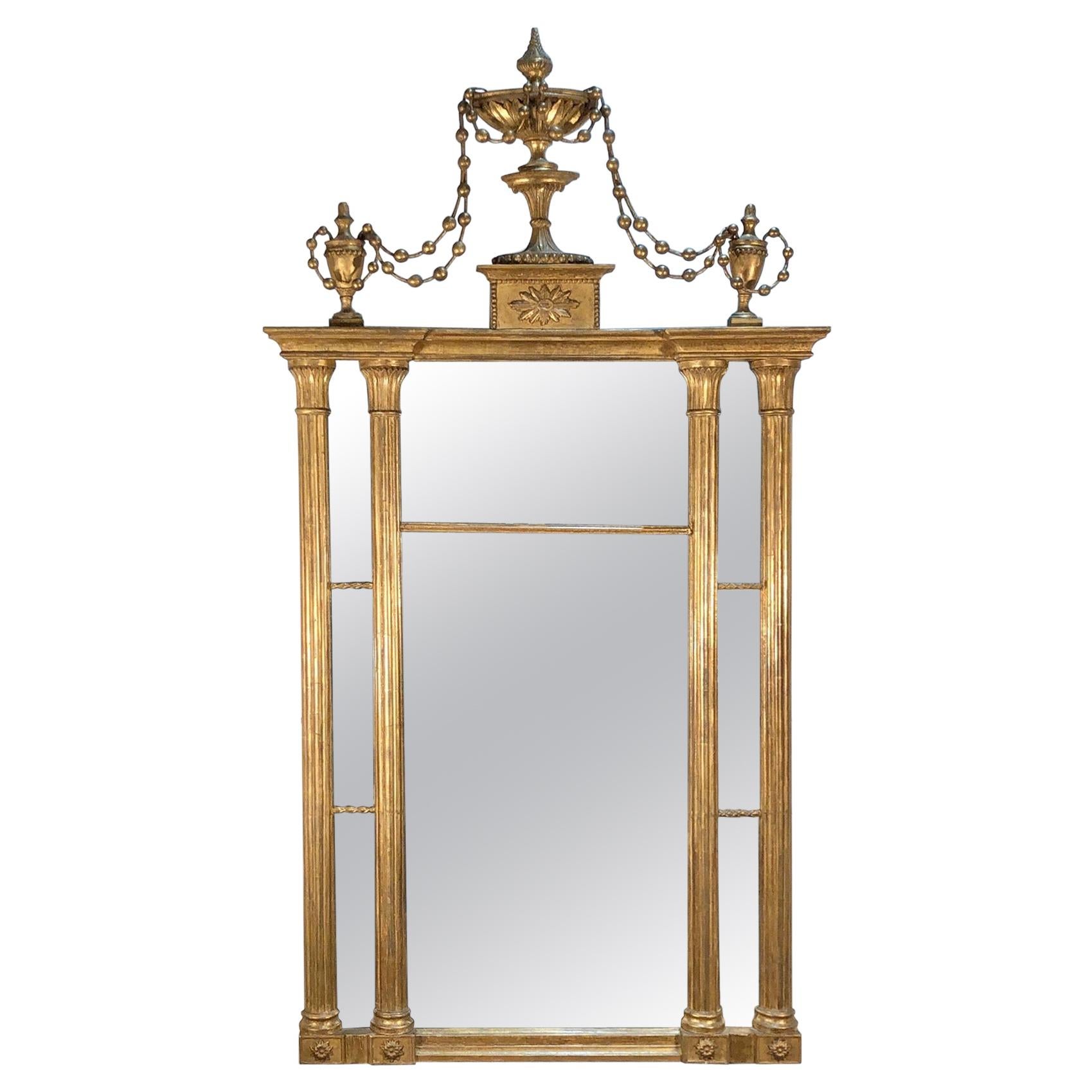 Federal New York Pier Mirror, Late 18th Century For Sale