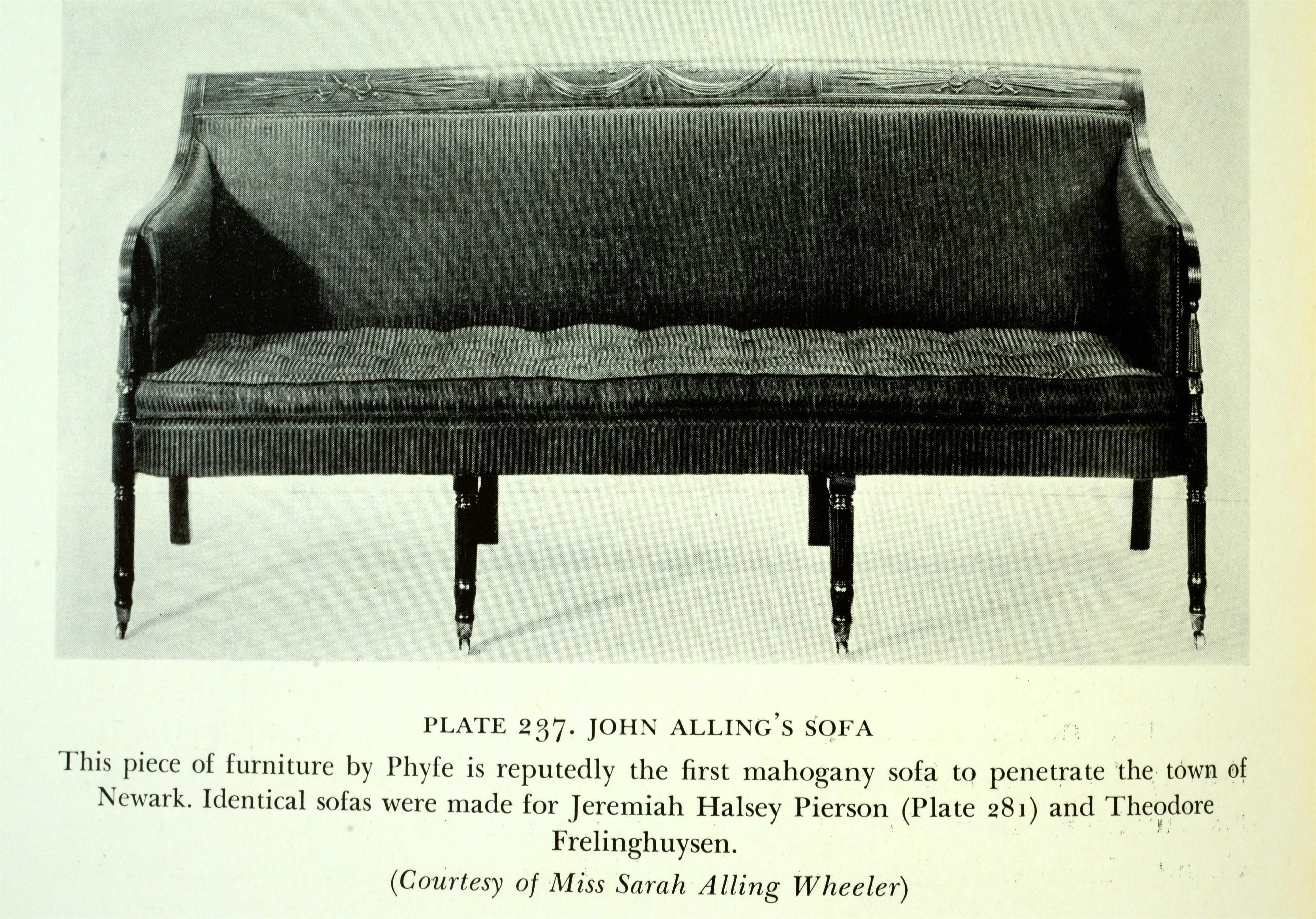 Federal Period Carved Mahogany Sofa Attributed to Duncan Phyfe NY, circa 1810 10