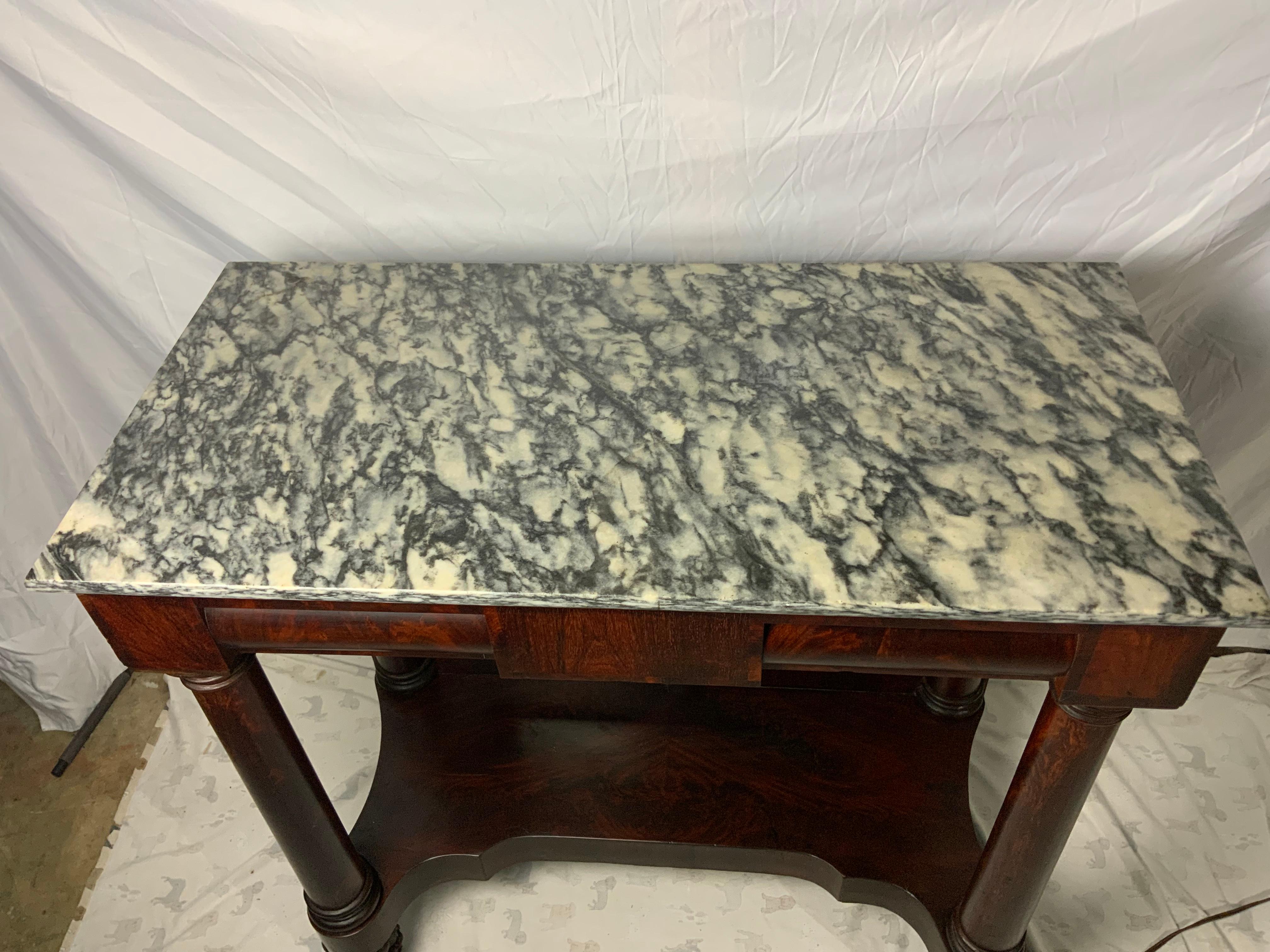 Mahogany Empire Pier Table