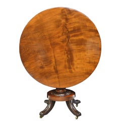 Federal Round Pedestal Table in West Indies Mahogany, New York, circa 1820