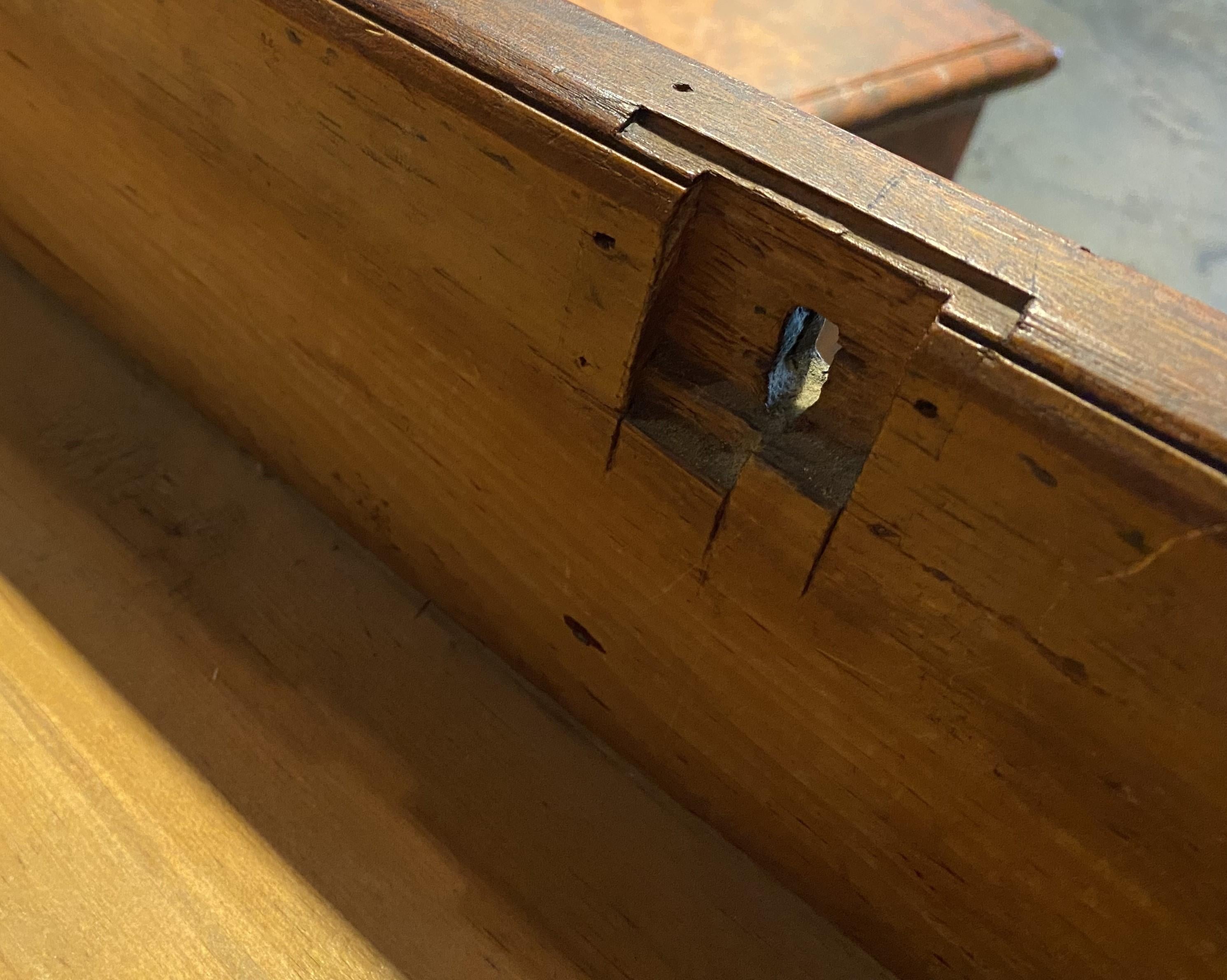 Federal Sheraton Chest with Birdseye Maple Drawer Fronts circa 1820 5
