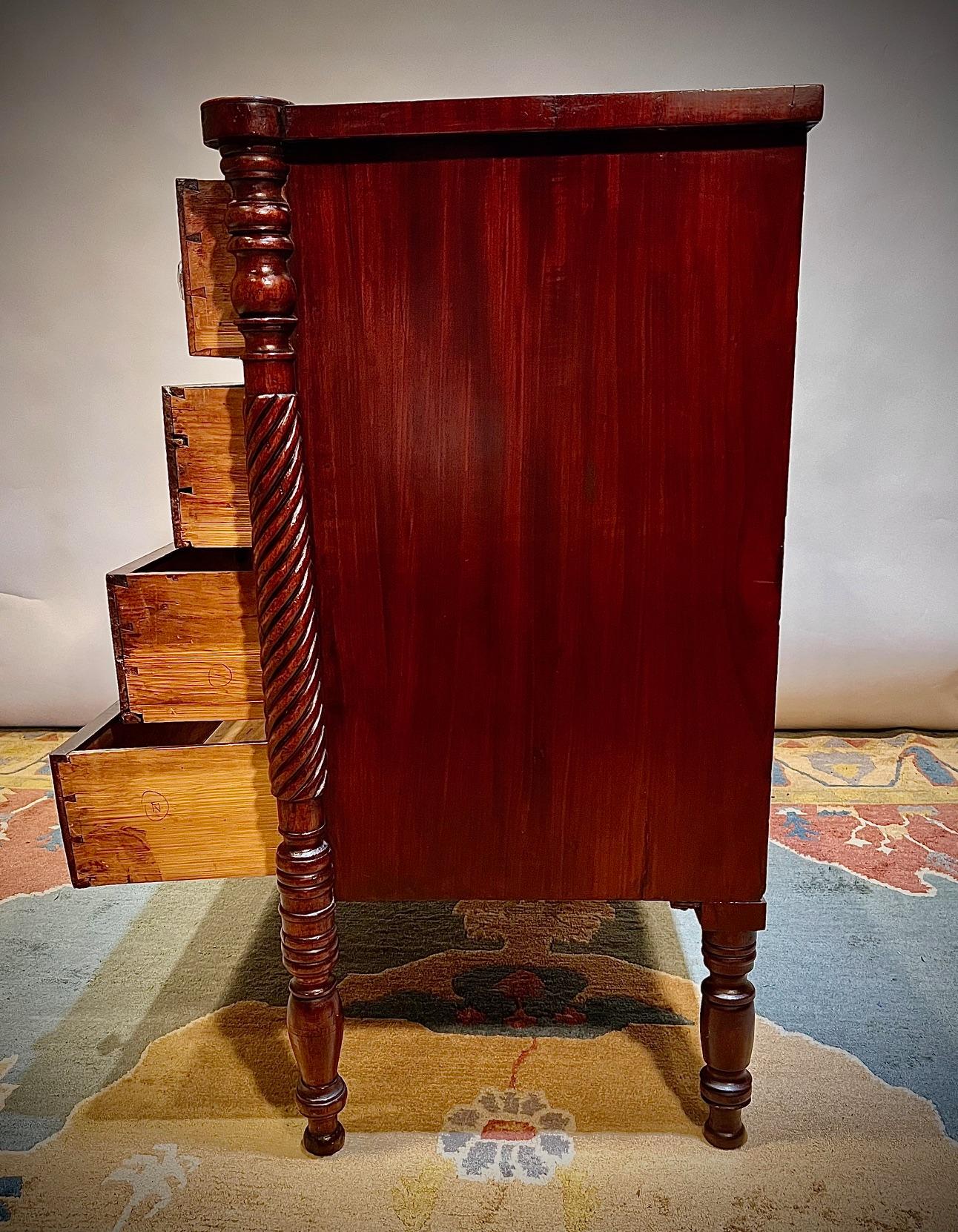 Federal Style 4-Drawer Chest, Circa:1875 3