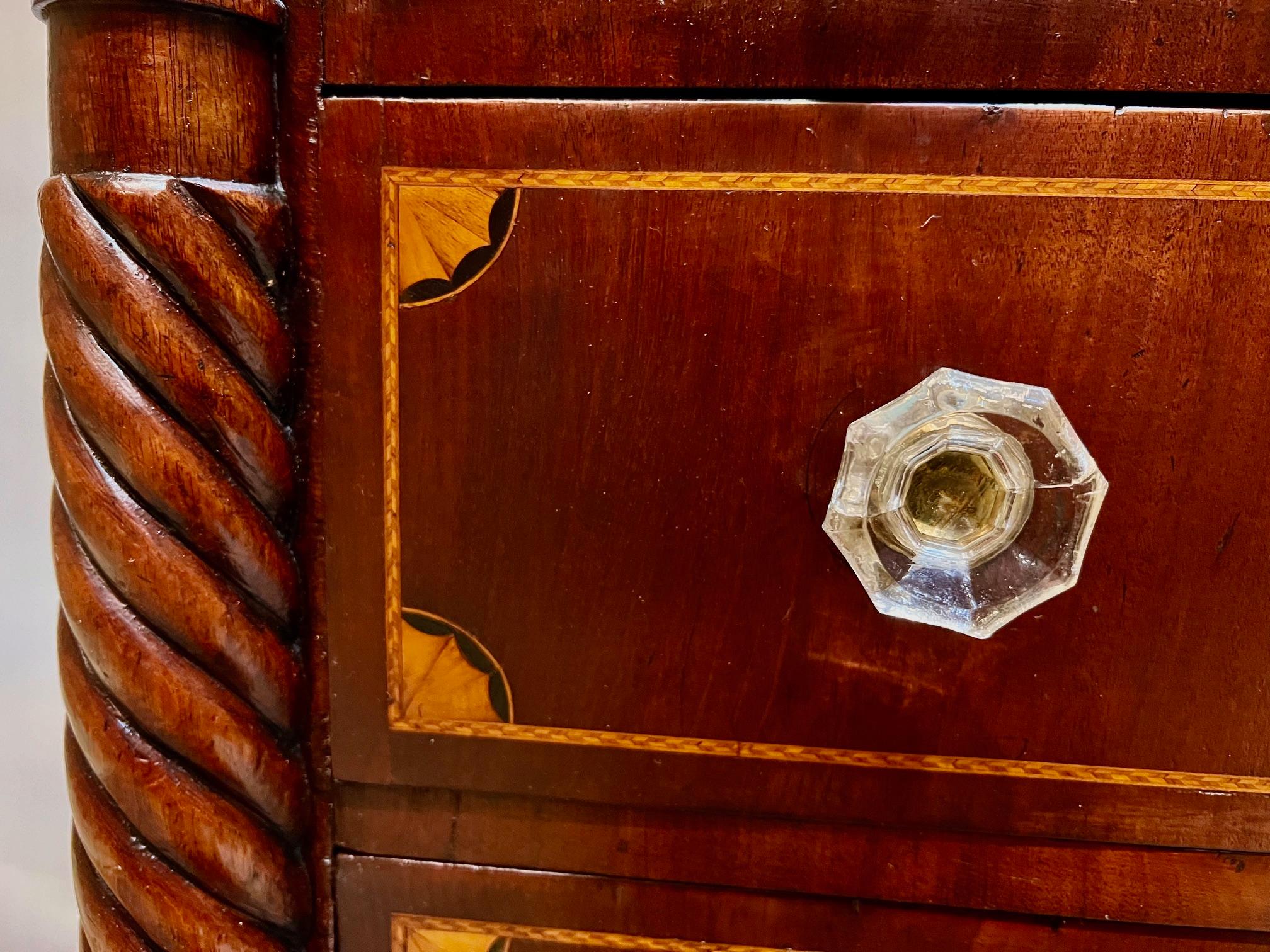 Mahogany Federal Style 4-Drawer Chest, Circa:1875