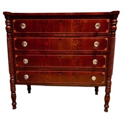 Federal Style 4-Drawer Chest, Circa:1875