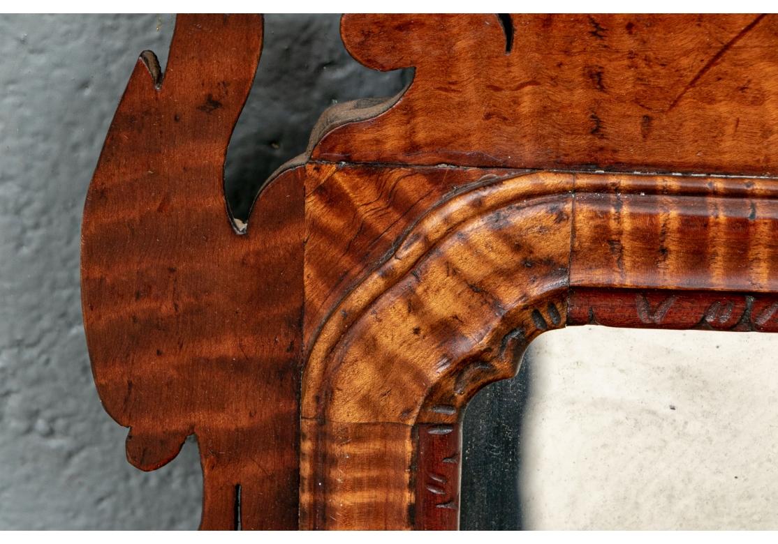 Federal Style Bench Made Carved Mirror 6