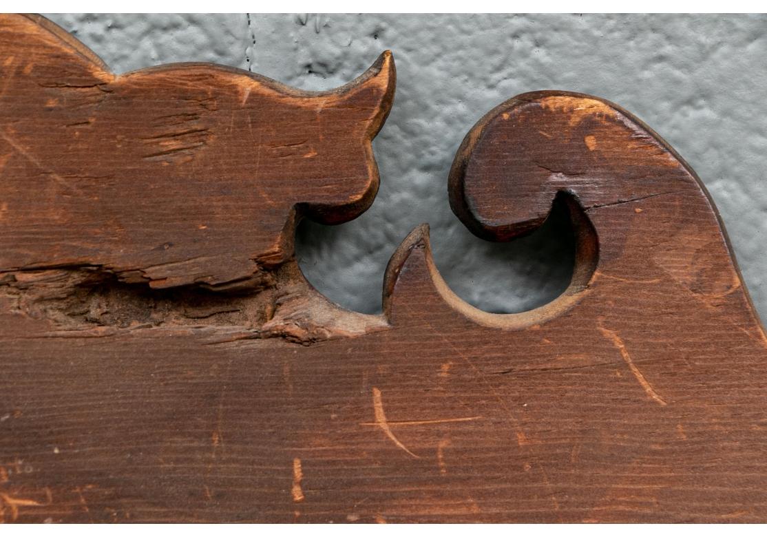 Federal Style Bench Made Carved Mirror 3