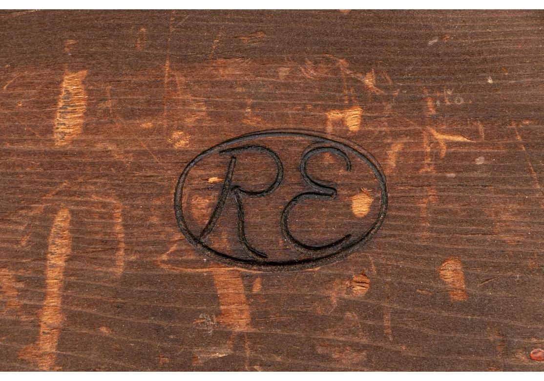 Federal Style Bench Made Carved Mirror 4