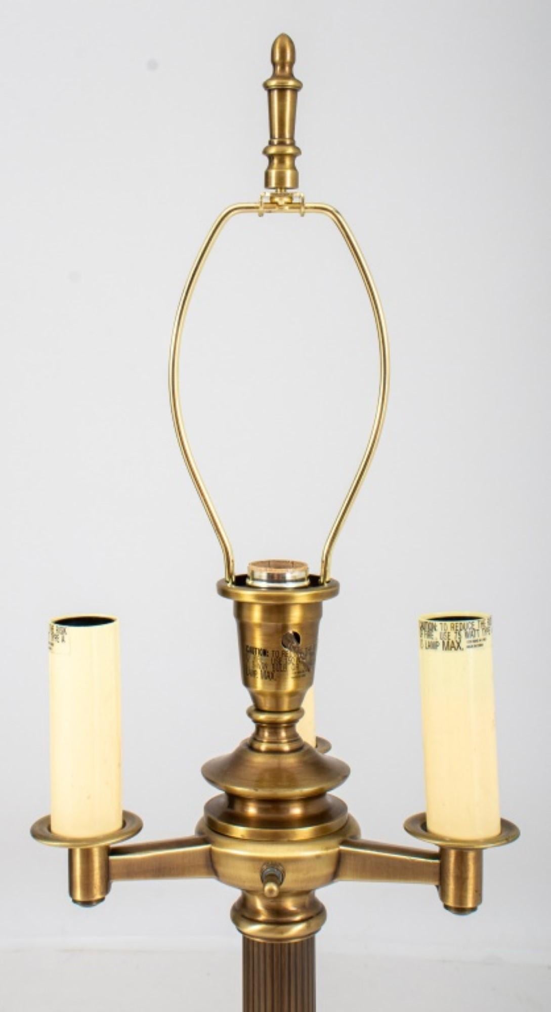 Federal Style Brass Floor Lamp, unmarked.

66 inches in height, with a 13-inch diameter.
