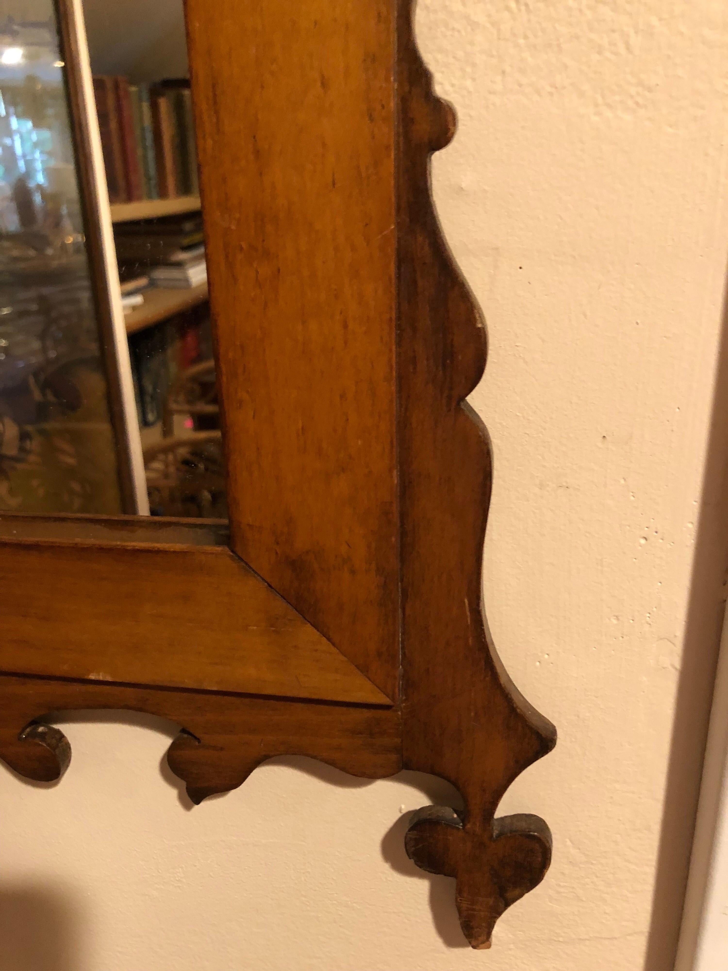 Federal Style Carved Wooden Mirror with Eagle 5