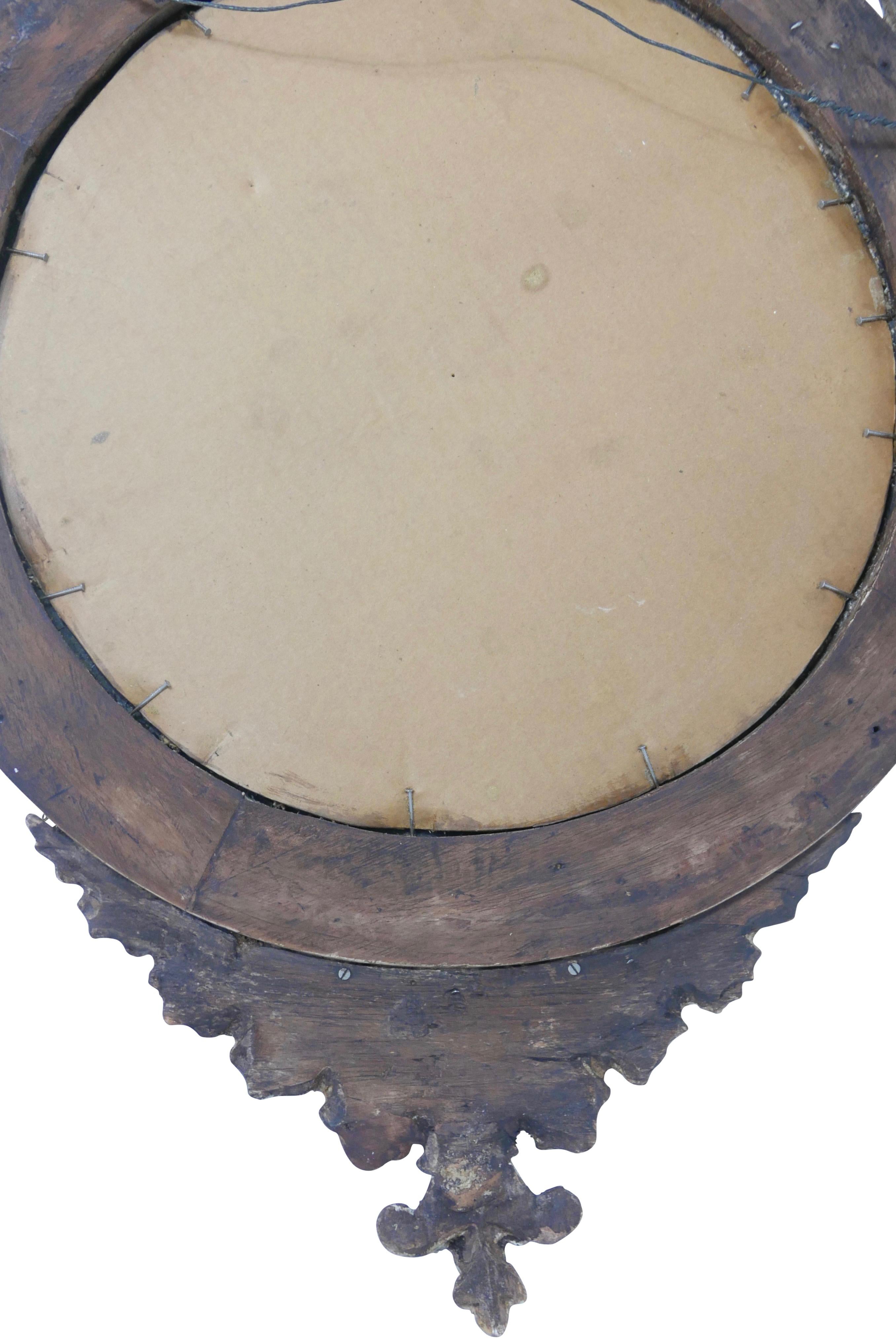 Federal Style Gilt Eagle Convex Mirror, American, circa 1820 3