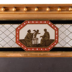 Specchio Eglomise dorato in stile Feder