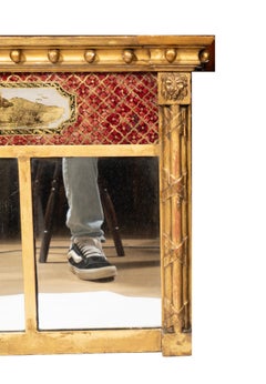 Federal Style Giltwood Overmantel Mirror