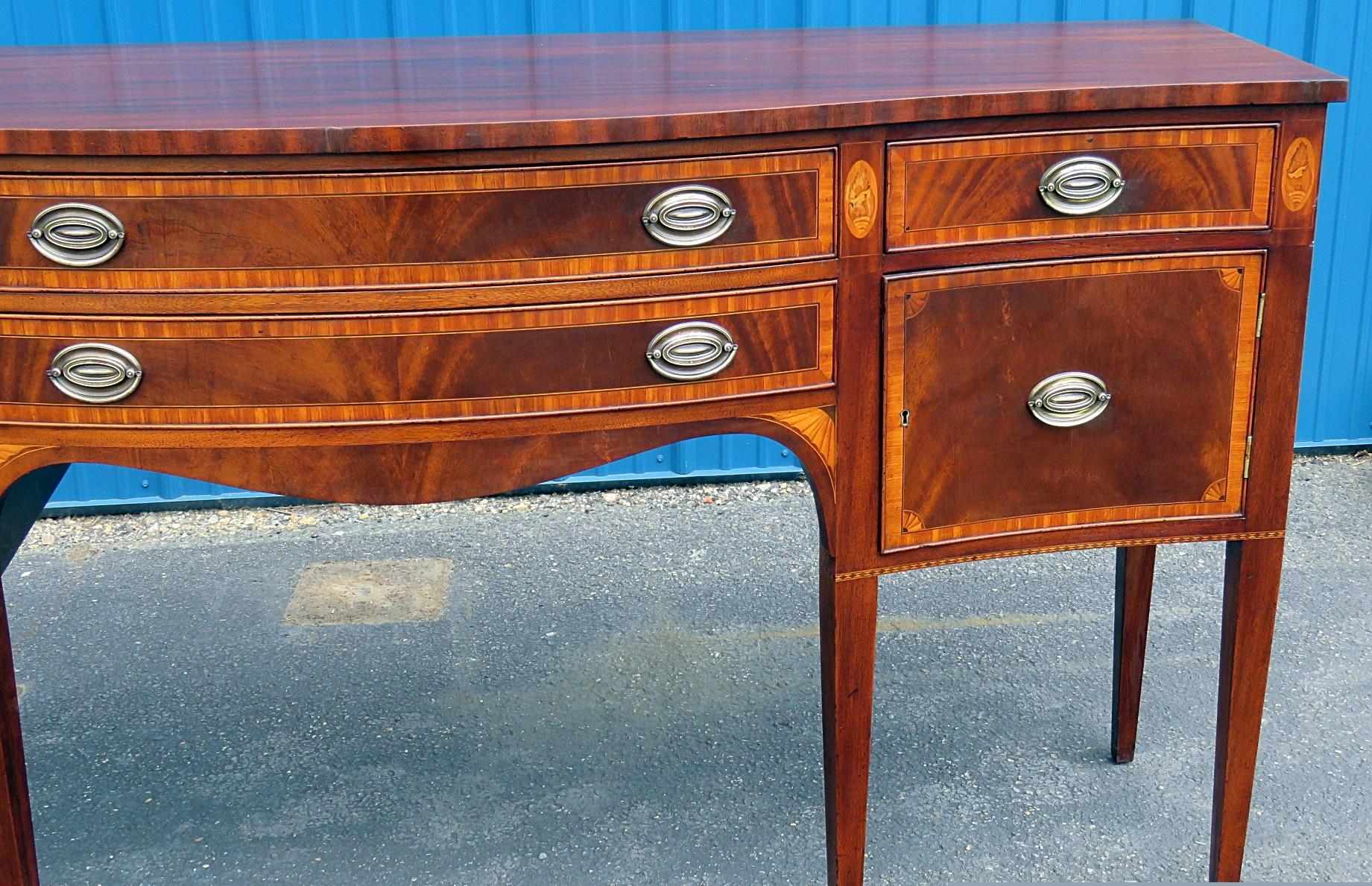 Federal Style Inlaid Sideboard In Good Condition In Swedesboro, NJ
