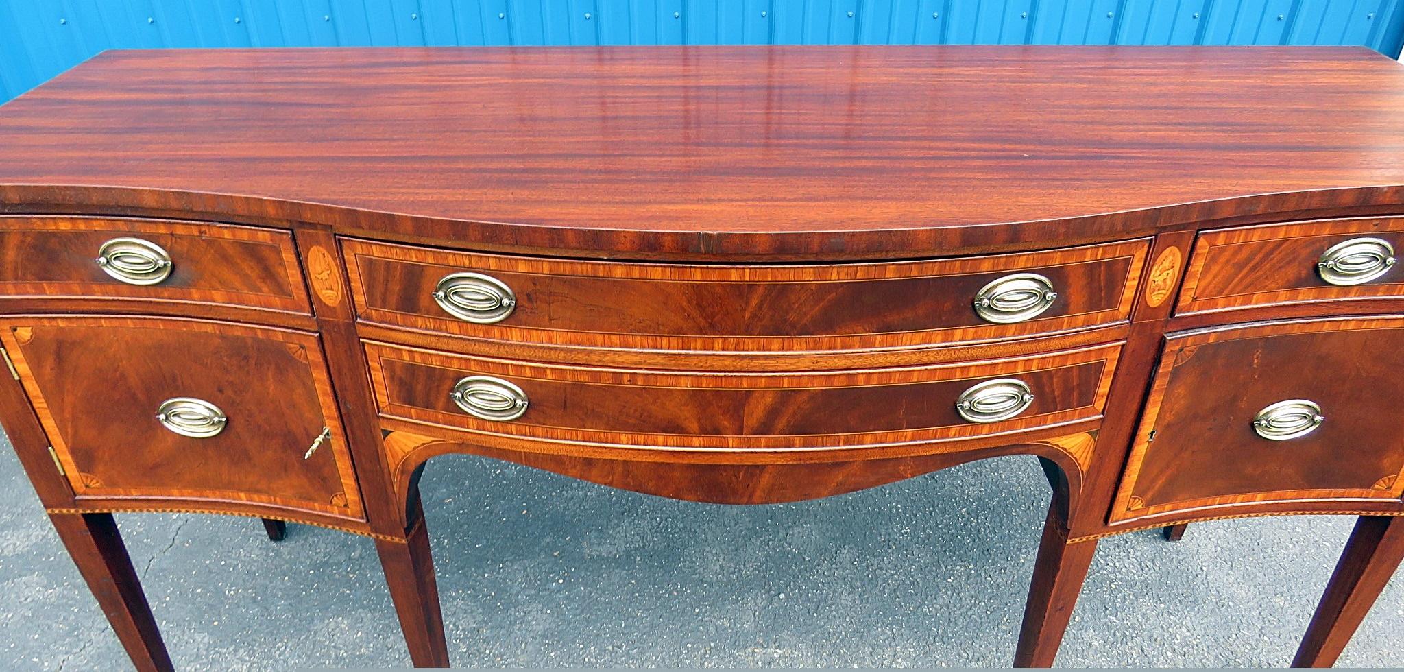 20th Century Federal Style Inlaid Sideboard