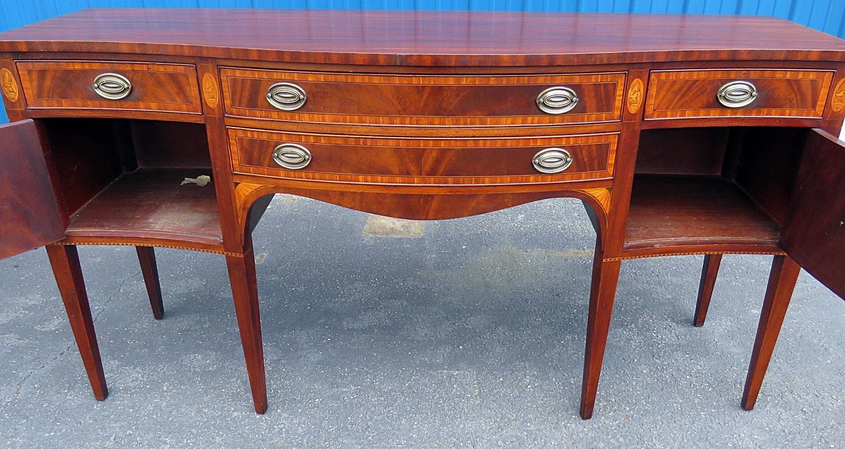 Mahogany Federal Style Inlaid Sideboard