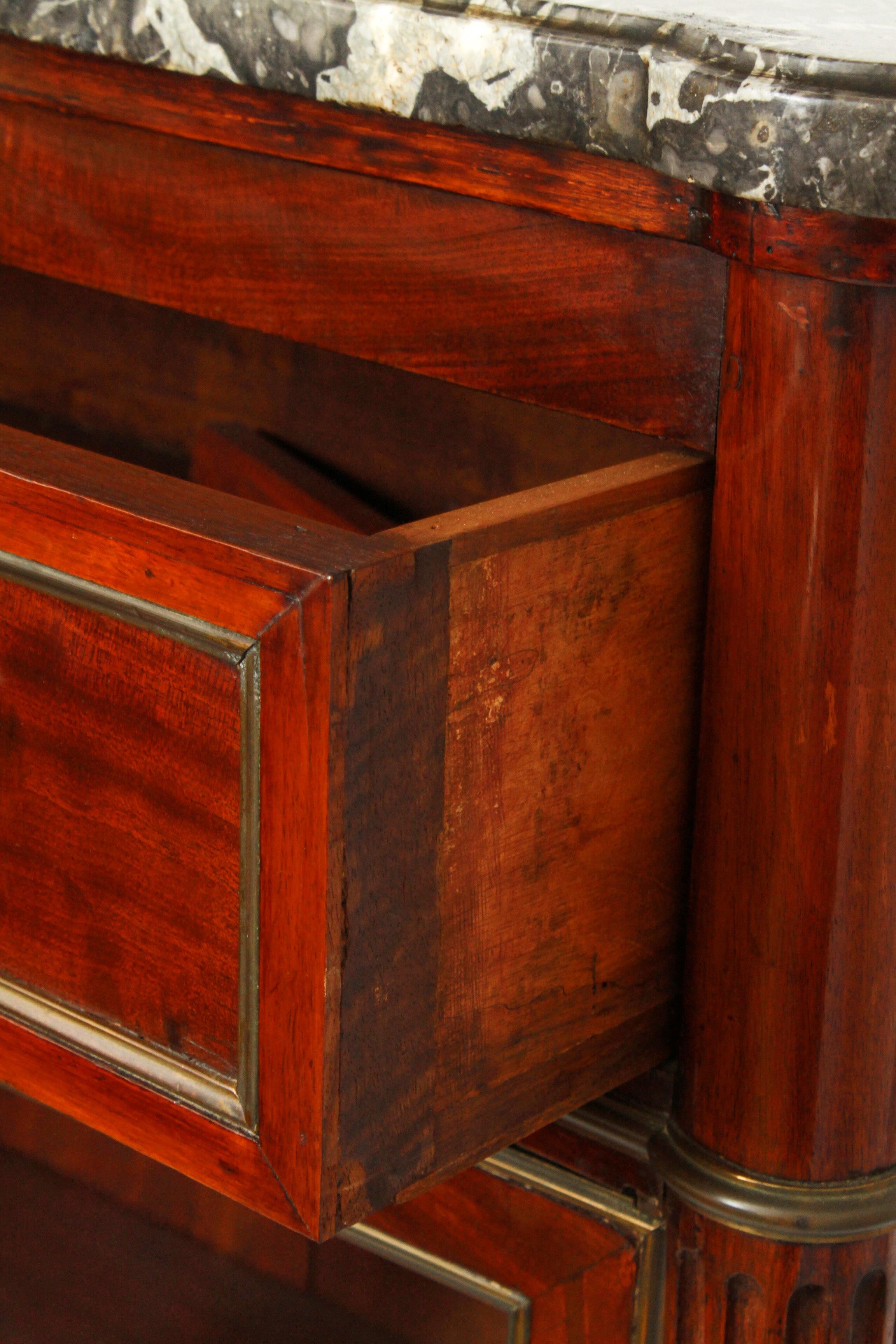 Federal Style Mahogany Cabinet with Italian Marble Top 3