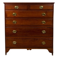 Antique Federal Style Mahogany Chest of Drawers with Lift Top