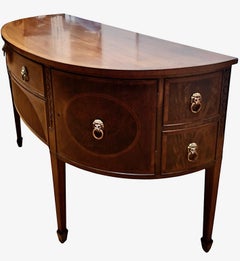 Federal-style Mahogany Demilune Sideboard