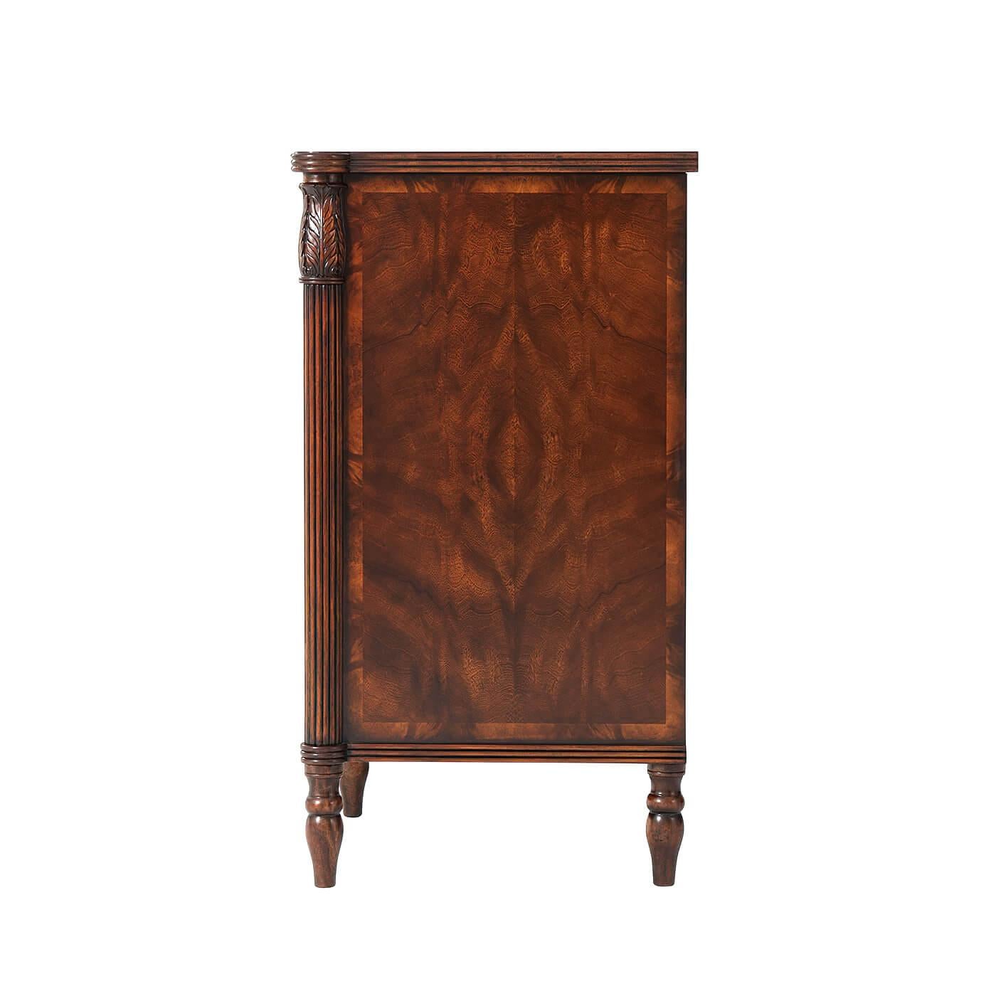 Vietnamese Federal Style Mahogany Dresser For Sale