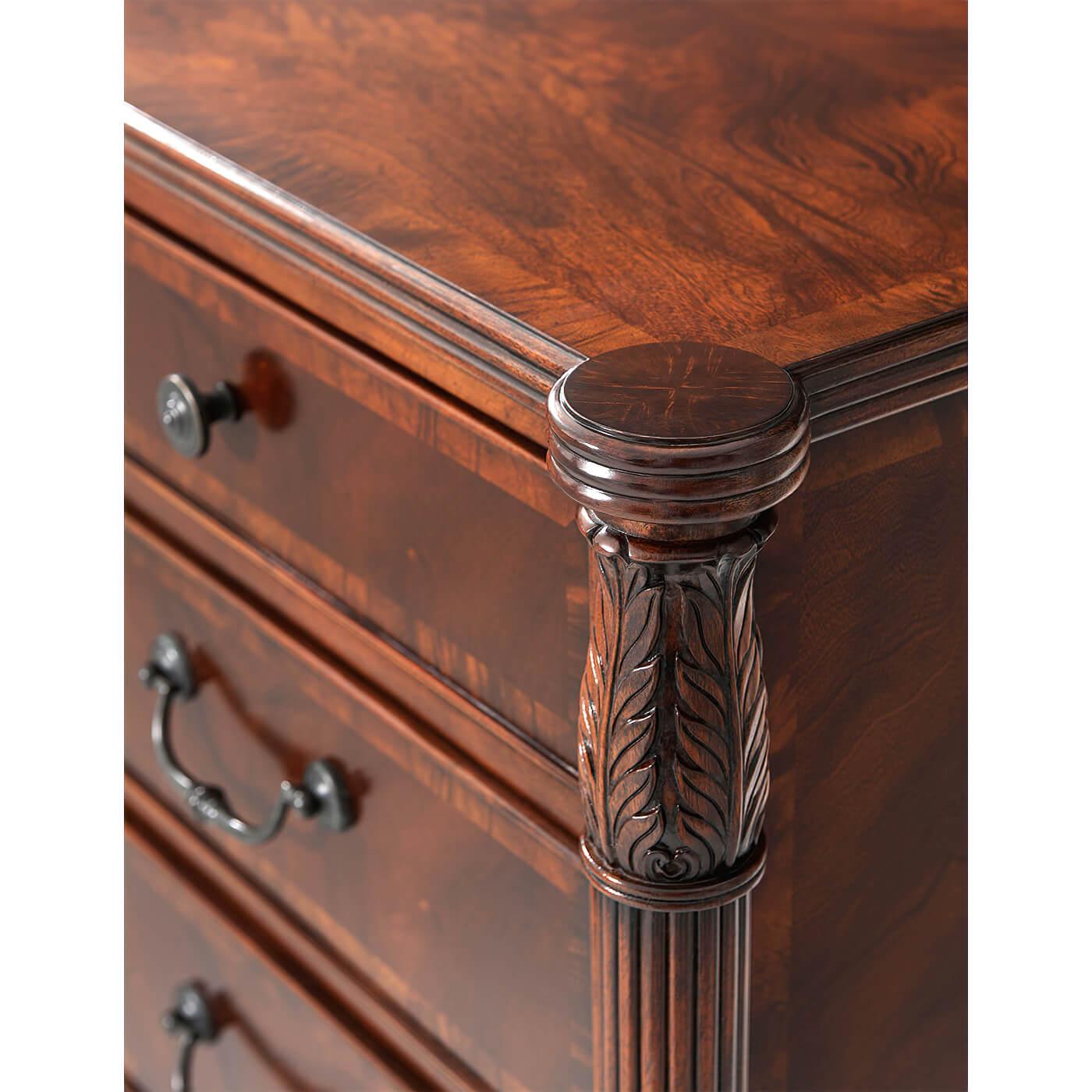 Contemporary Federal Style Mahogany Dresser For Sale