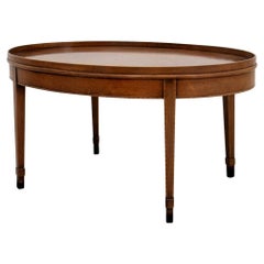 Federal Style Mahogany Oval Low Table