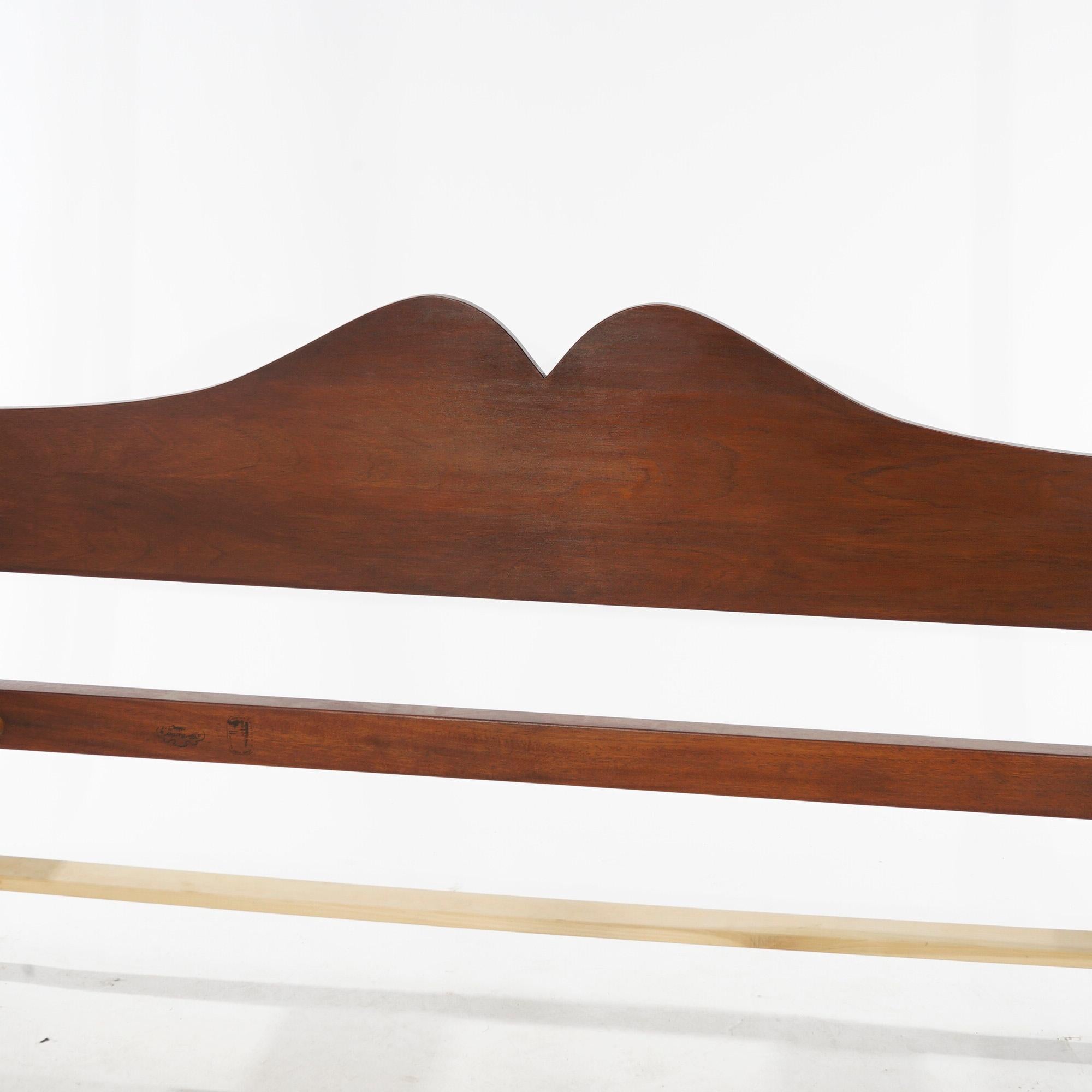 Federal Style Mahogany Pencil Post Queen Size Bed, Bartley for Ford Museum 20thC 5