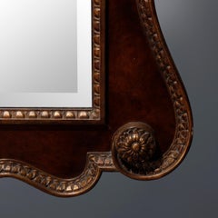 Federal Style Parcel Vergoldeter Mahagoni Wandspiegel C. 20.