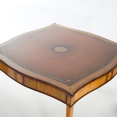 Federal Style Rosewood Game Table with Satinwood Marquetry 20th C