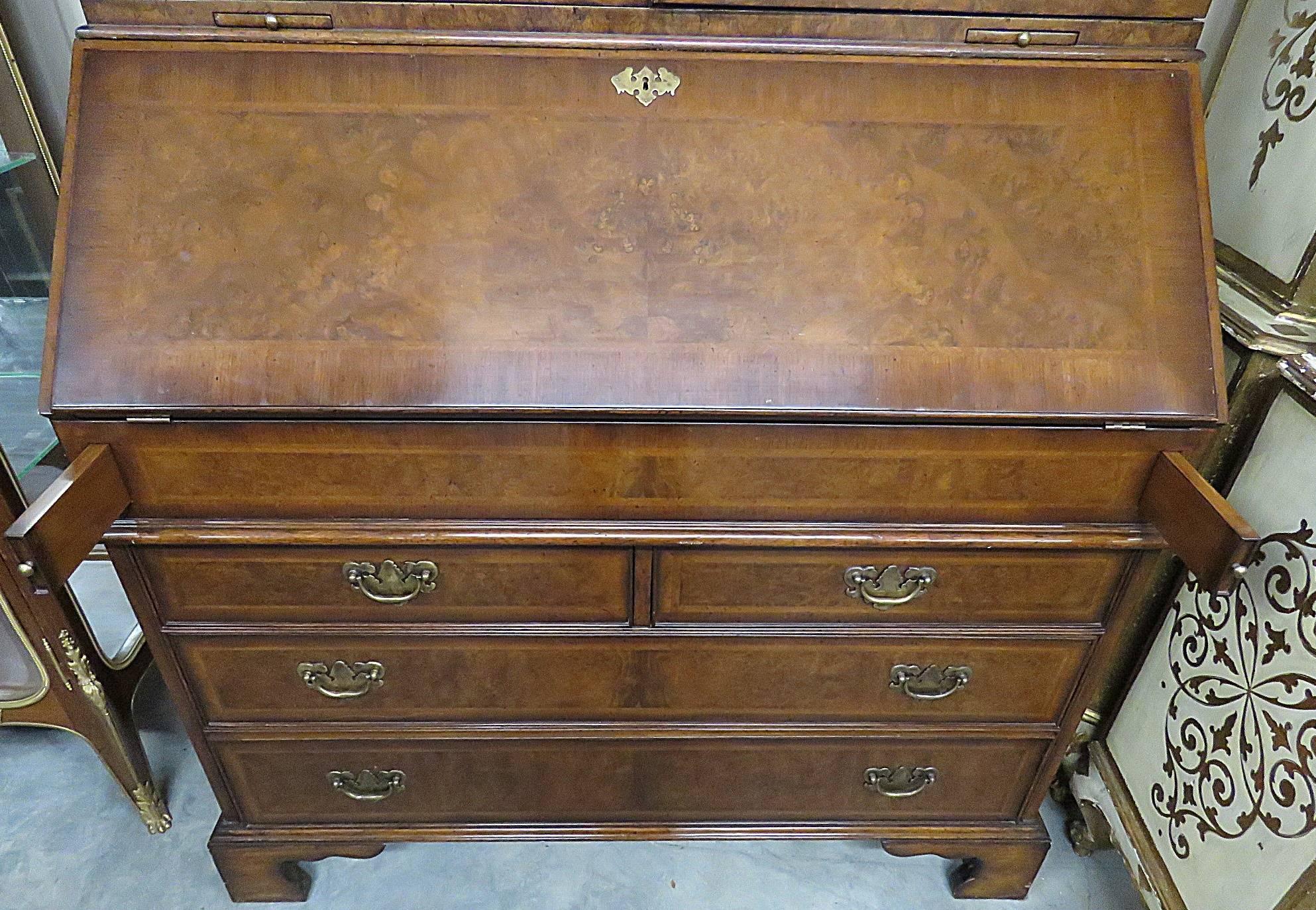 Glass Federal Style Secretary Desk