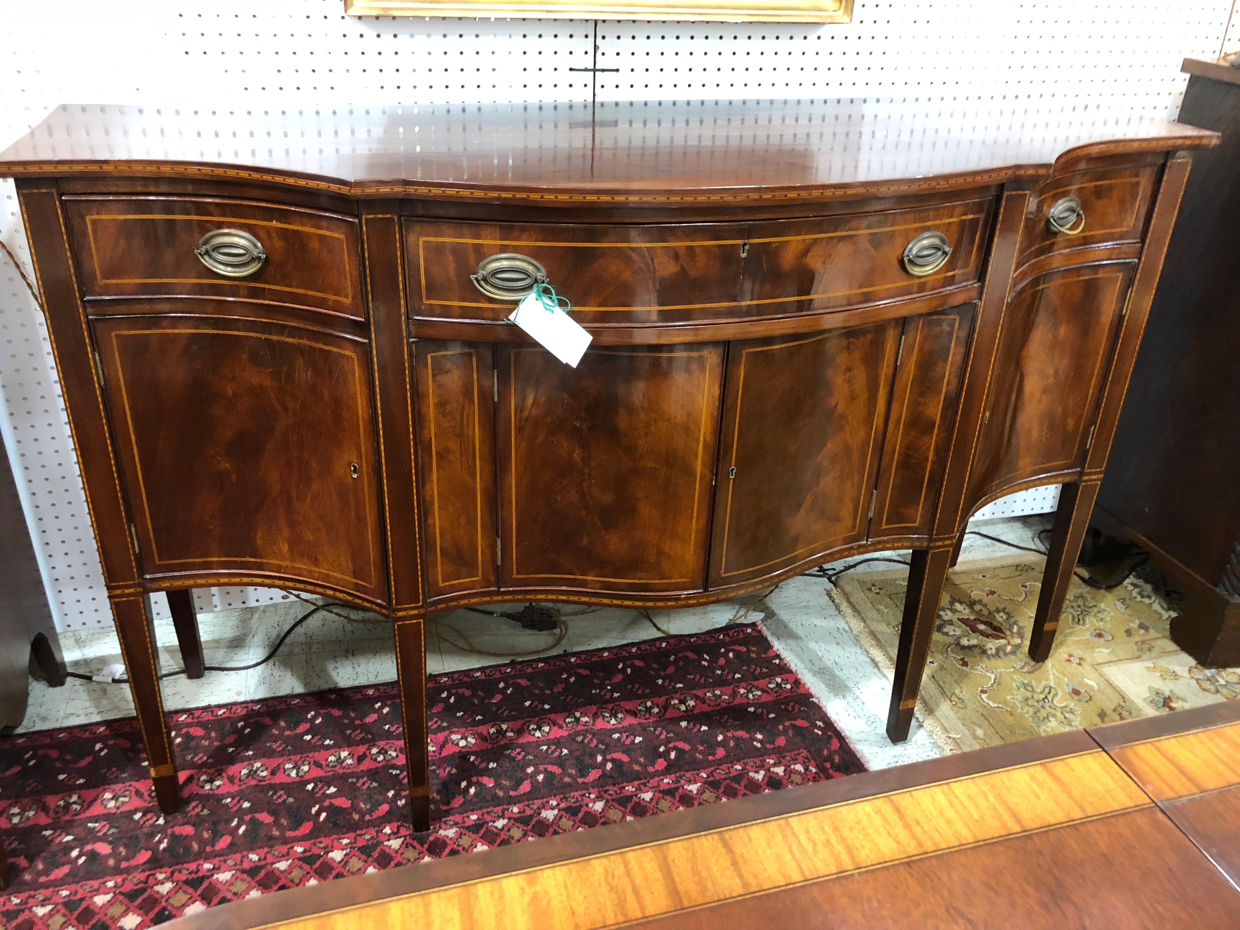 20th Century Federal Style Serpentine Sideboard