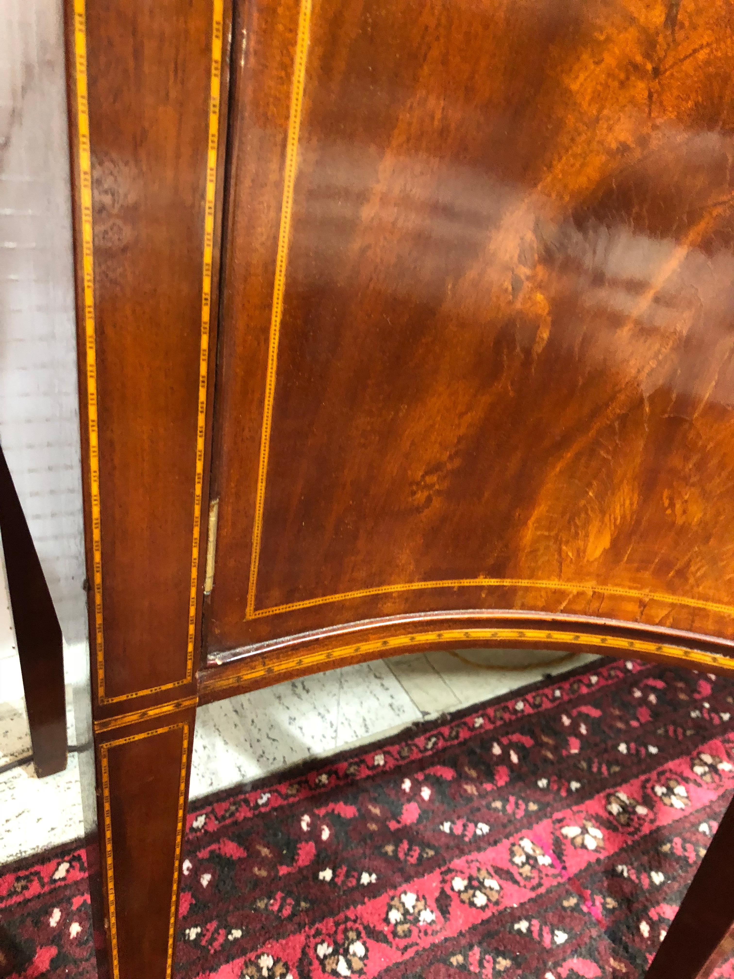 Mahogany Federal Style Serpentine Sideboard