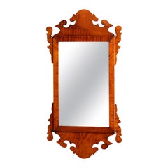 Federal Style Tiger Maple Wall Mirror 20th C