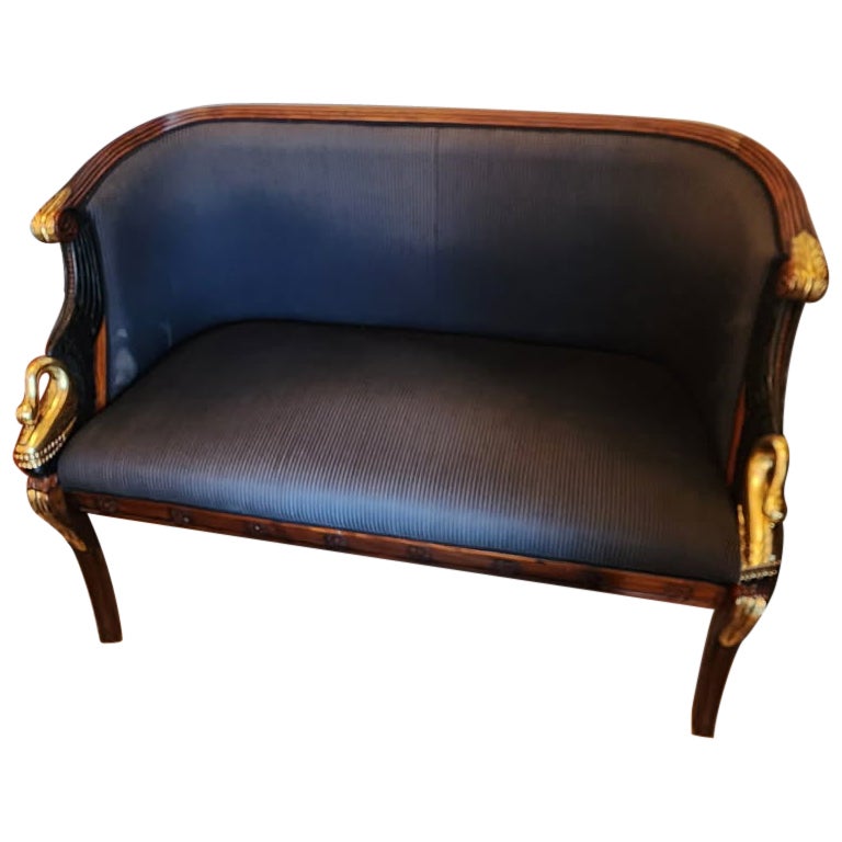 Federal Style Upholstering Settee