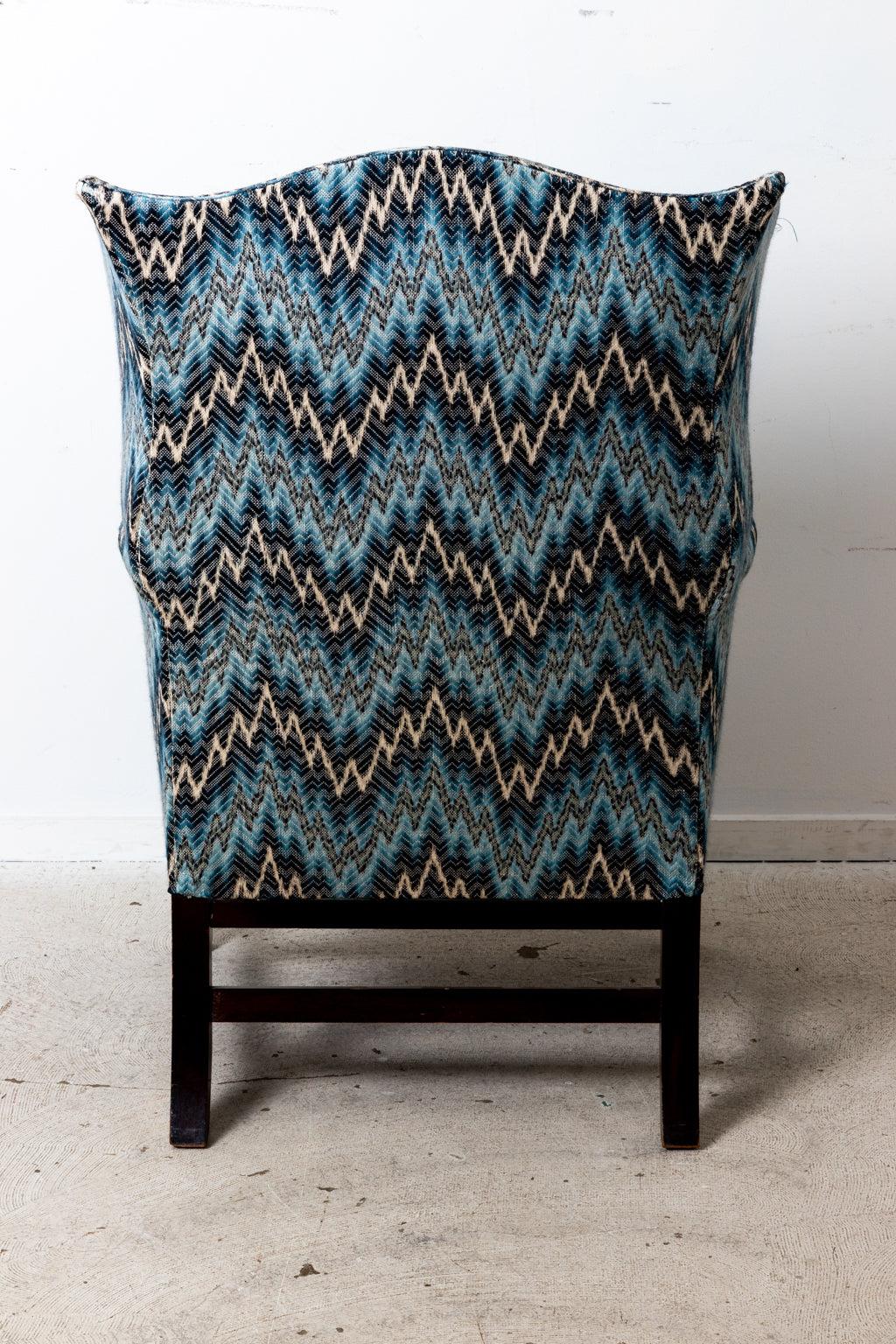20th Century Federal Style Wing Chair For Sale
