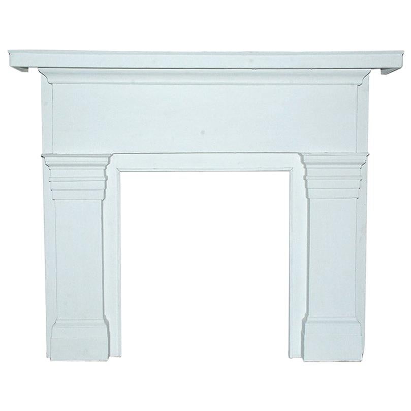 Federal Style Wood Fireplace Mantel