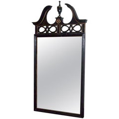 Federal Style Wood Mirror with Gilt Detailing