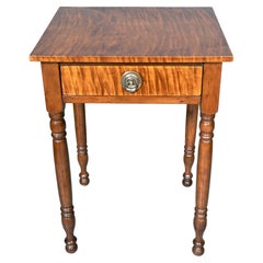 Federal Tiger Maple Side Table