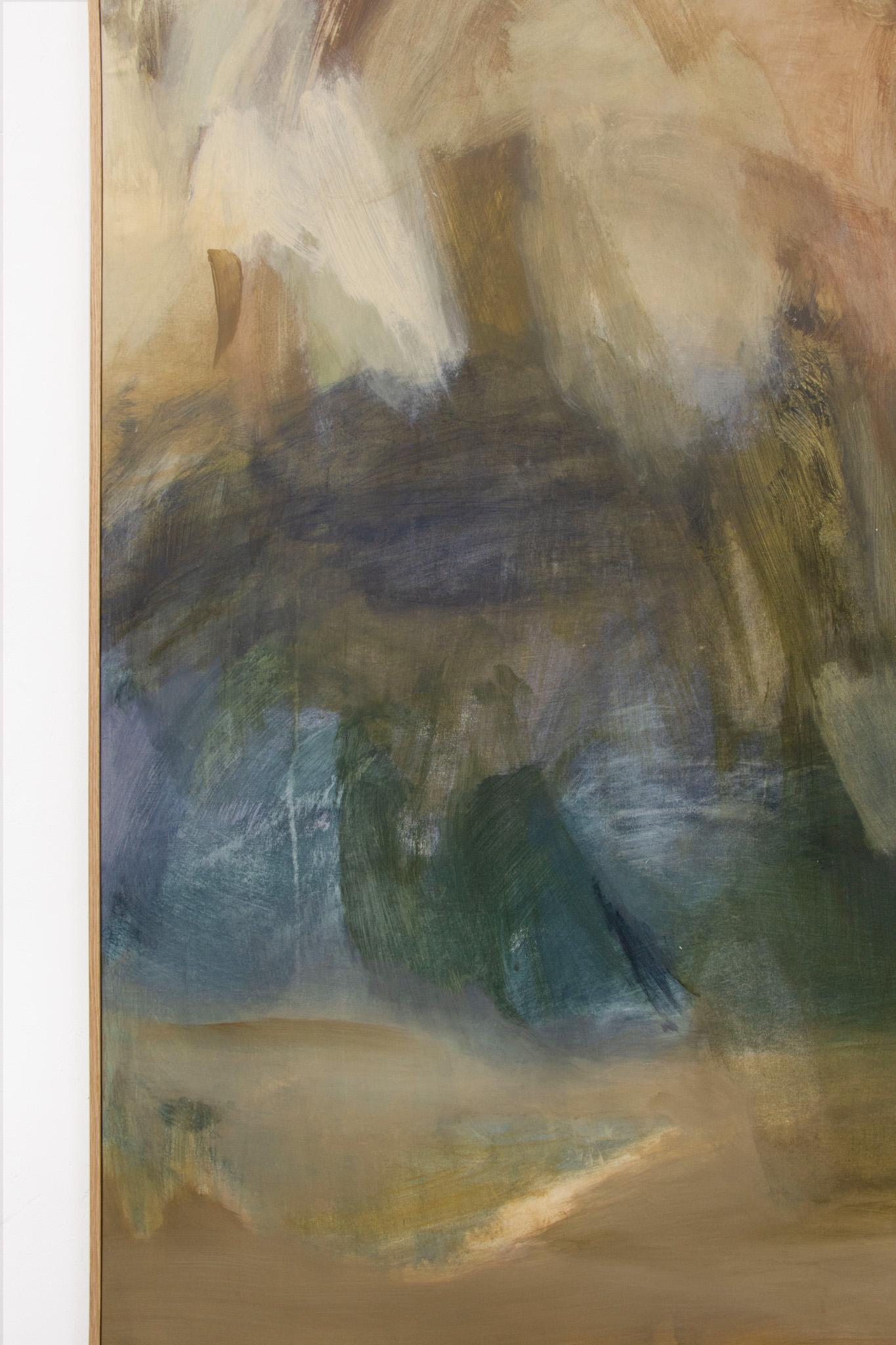 Atmospheric Landscape Abstraction Nature — Federica Furbelli, Oil on Canvas For Sale 1