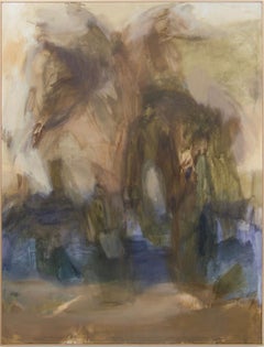 Atmosphärische Landschaft Abstraktion Nature - Federica Furbelli, Öl auf Leinwand