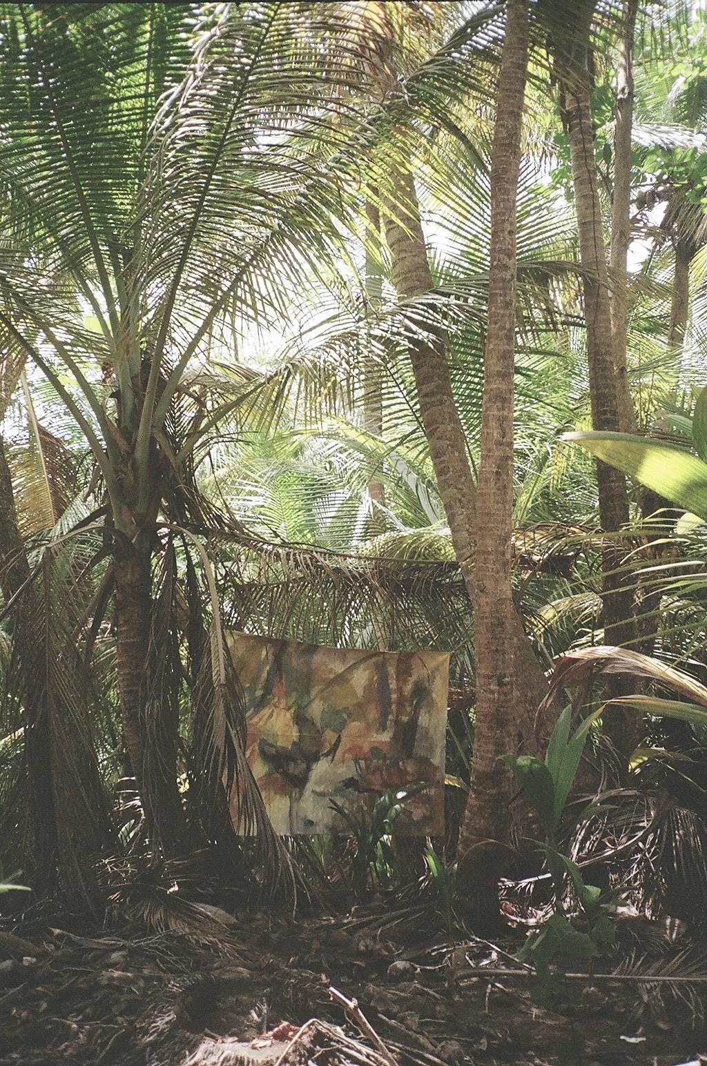 Gedämpfte Waldlandschaft Weiche abstrakte Landschaft Erdtöne von Federica Furbelli im Angebot 9