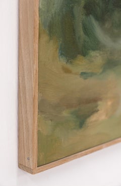 Muted Woodland Soft Abstract Landscape Earth Tones by Federica Furbelli