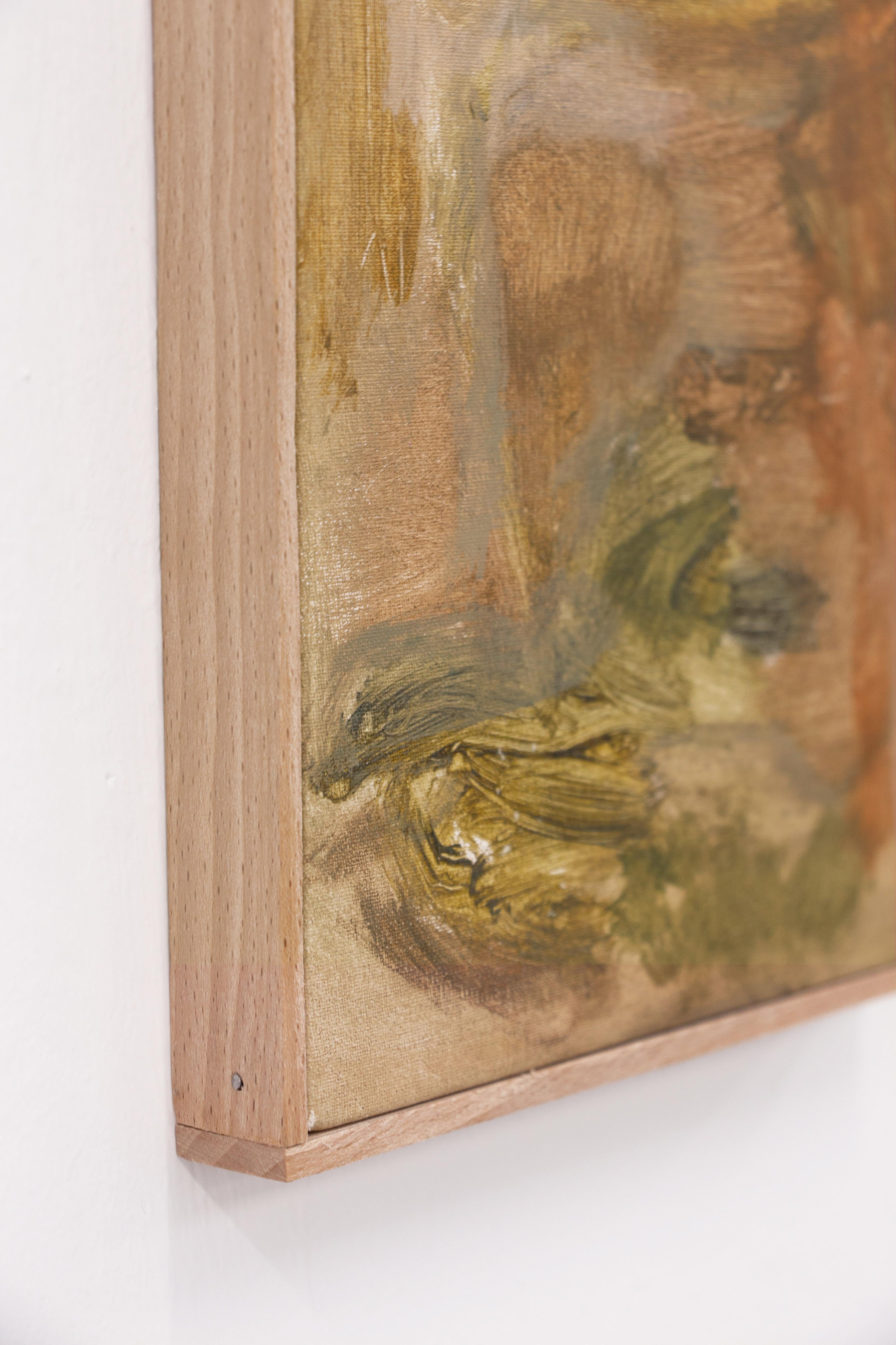 Muted Woodland Soft Abstract Landscape Painting Earth Tones by Federica Furbelli im Angebot 3