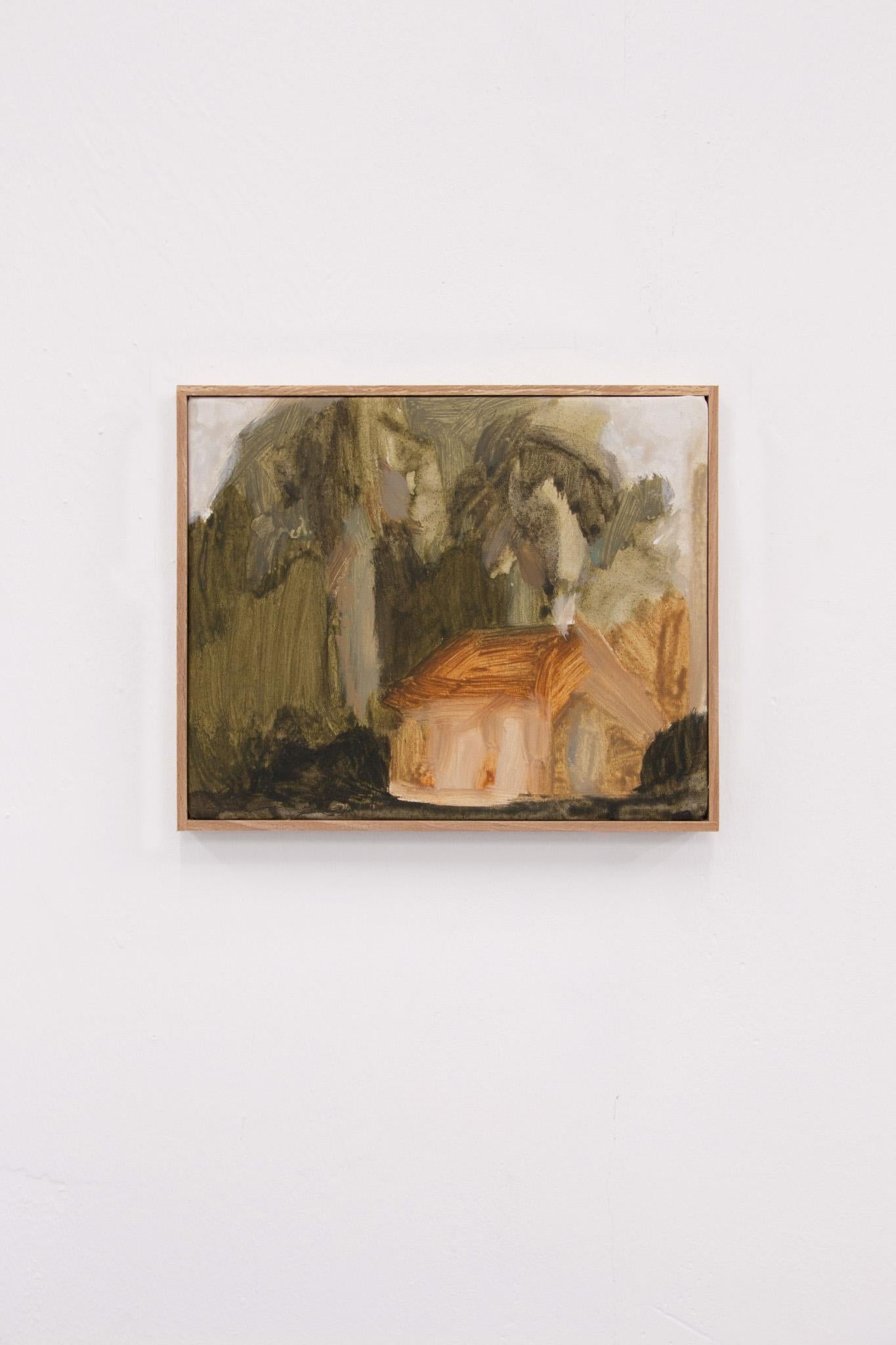 Muted Woodland Soft Abstract Landscape Painting Earth Tones by Federica Furbelli im Angebot 5