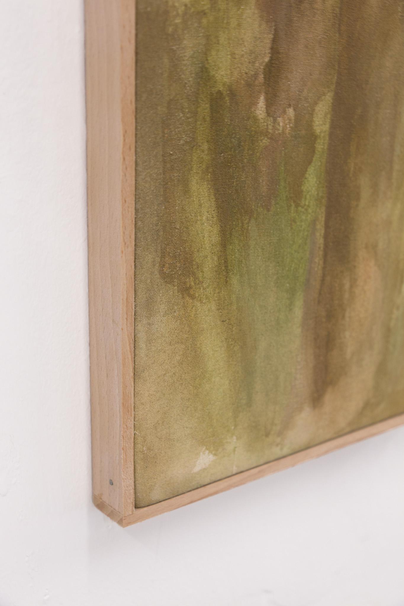 Gedämpfte Waldland-Studie: Weiche, abstrakte Landschaft in Erdtönen von Federica Furbelli im Angebot 1