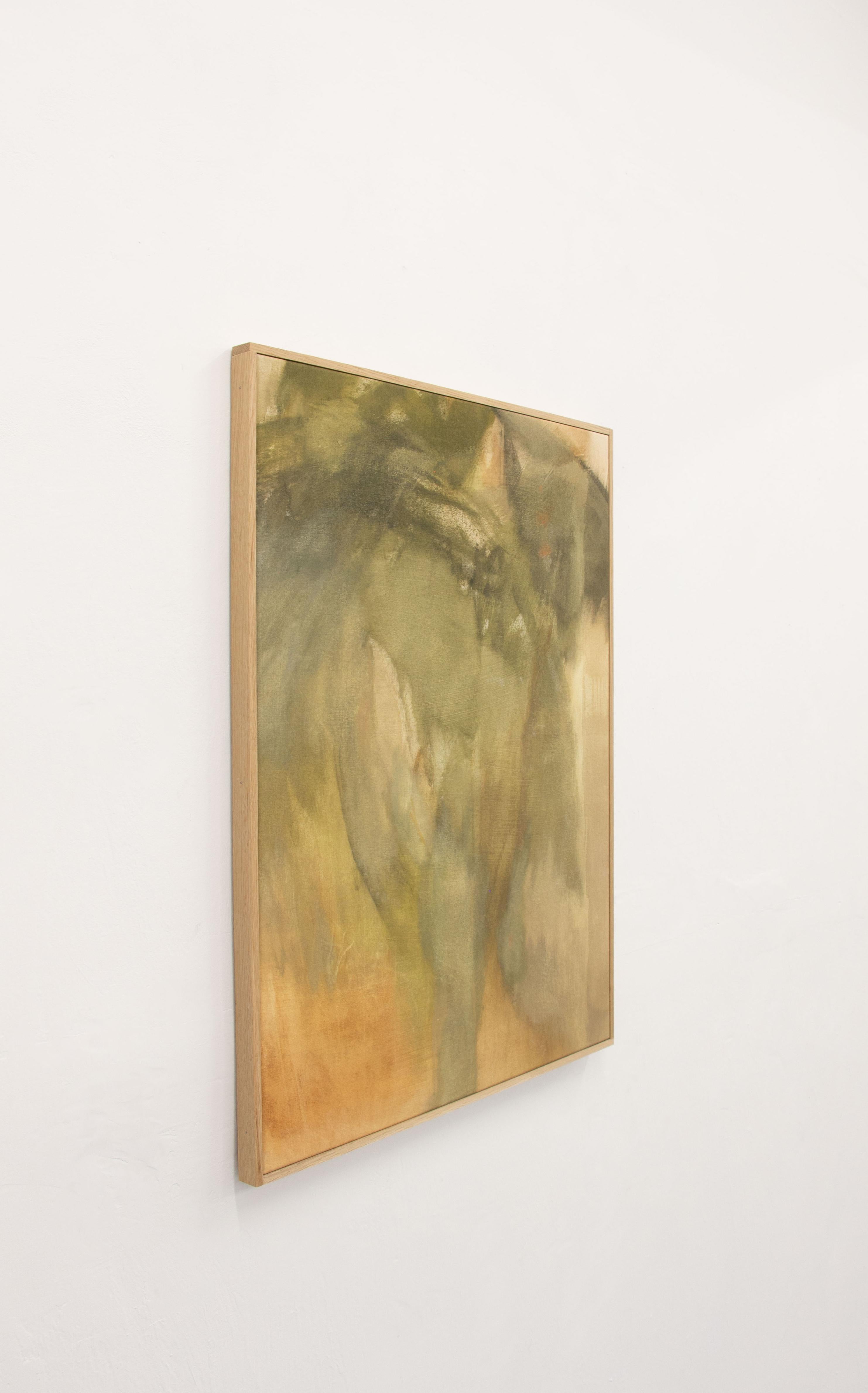 Gedämpfte Waldland-Studie: Weiche, abstrakte Landschaft in Erdtönen von Federica Furbelli im Angebot 2