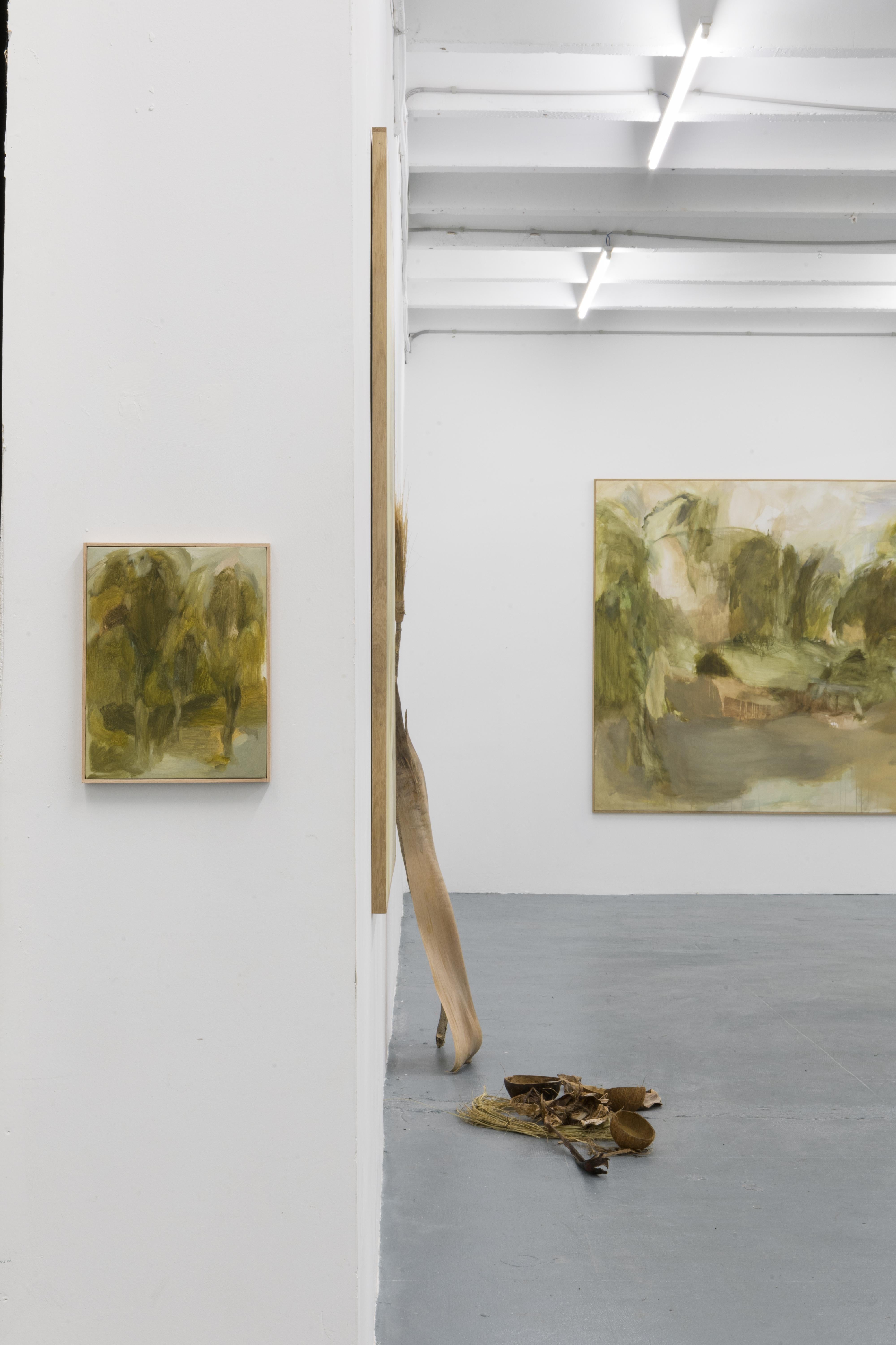 Gedämpfte Waldland-Studie: Weiche, abstrakte Landschaft in Erdtönen von Federica Furbelli im Angebot 5