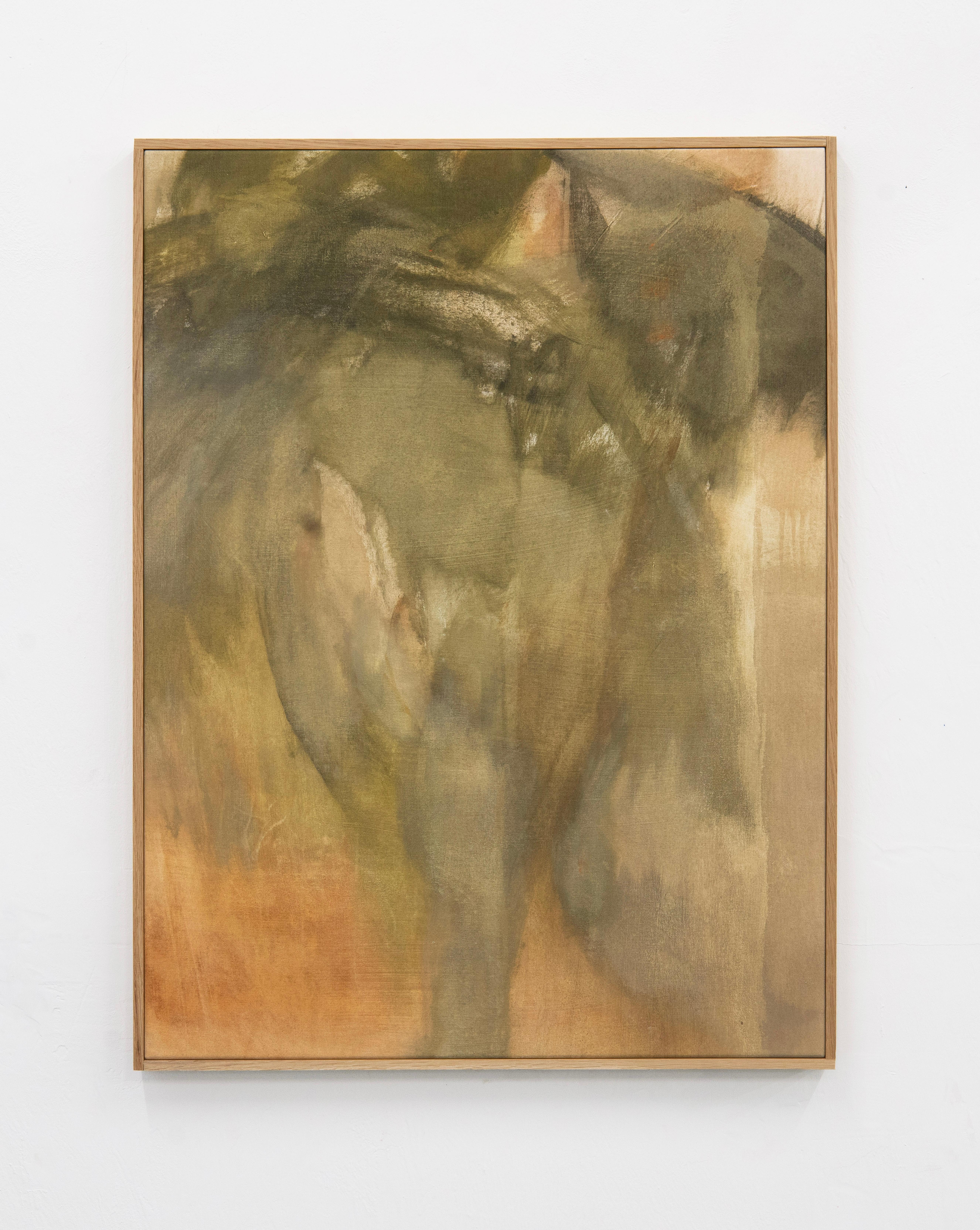 Gedämpfte Waldland-Studie: Weiche, abstrakte Landschaft in Erdtönen von Federica Furbelli im Angebot 5